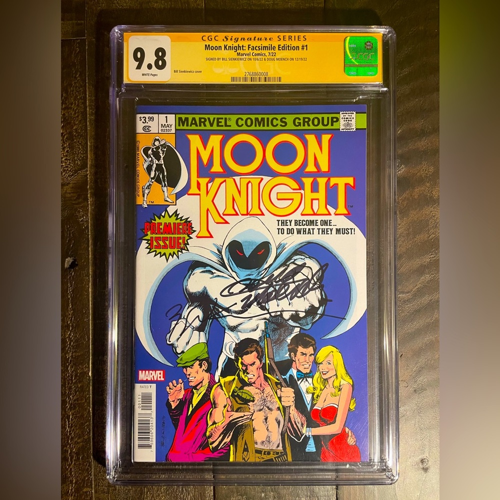 Moon Knight: #1 Facsimile CGC 9.8 Signed